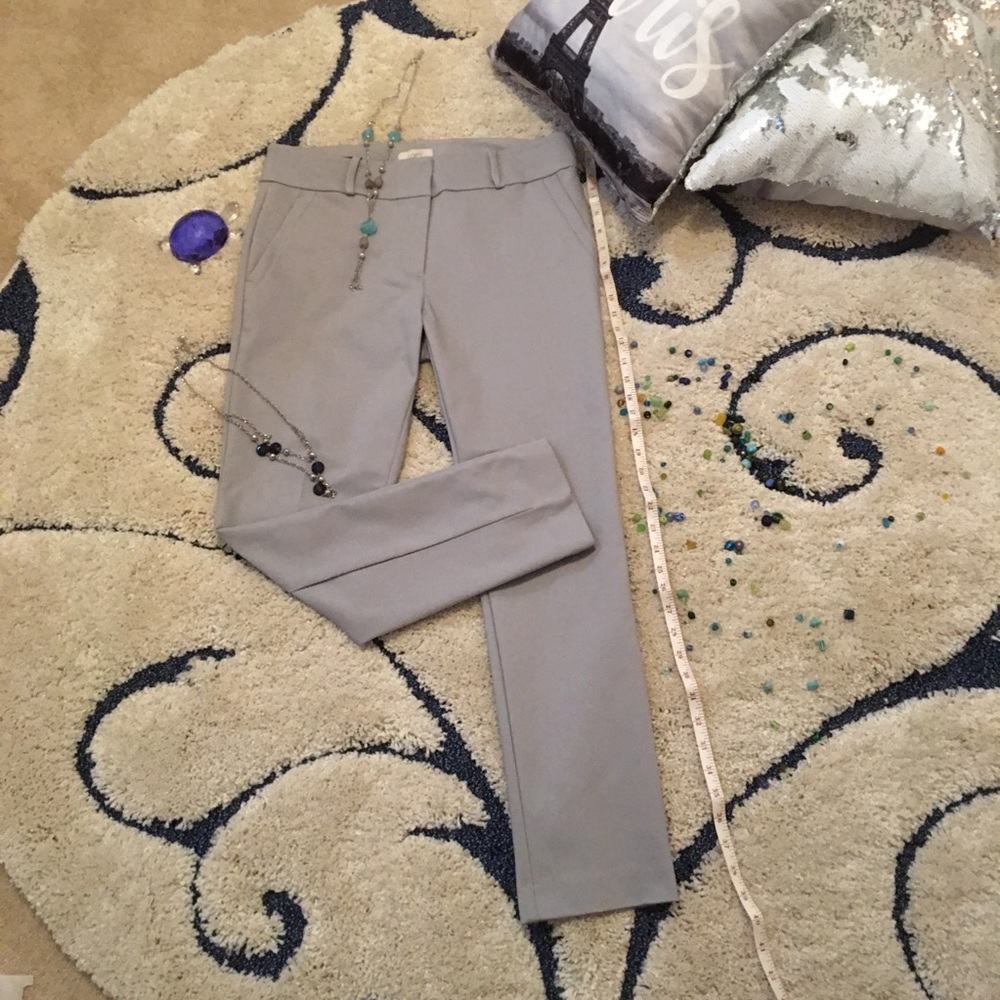 Loft dress pants, skinny ankle, grey, NWOT!!
